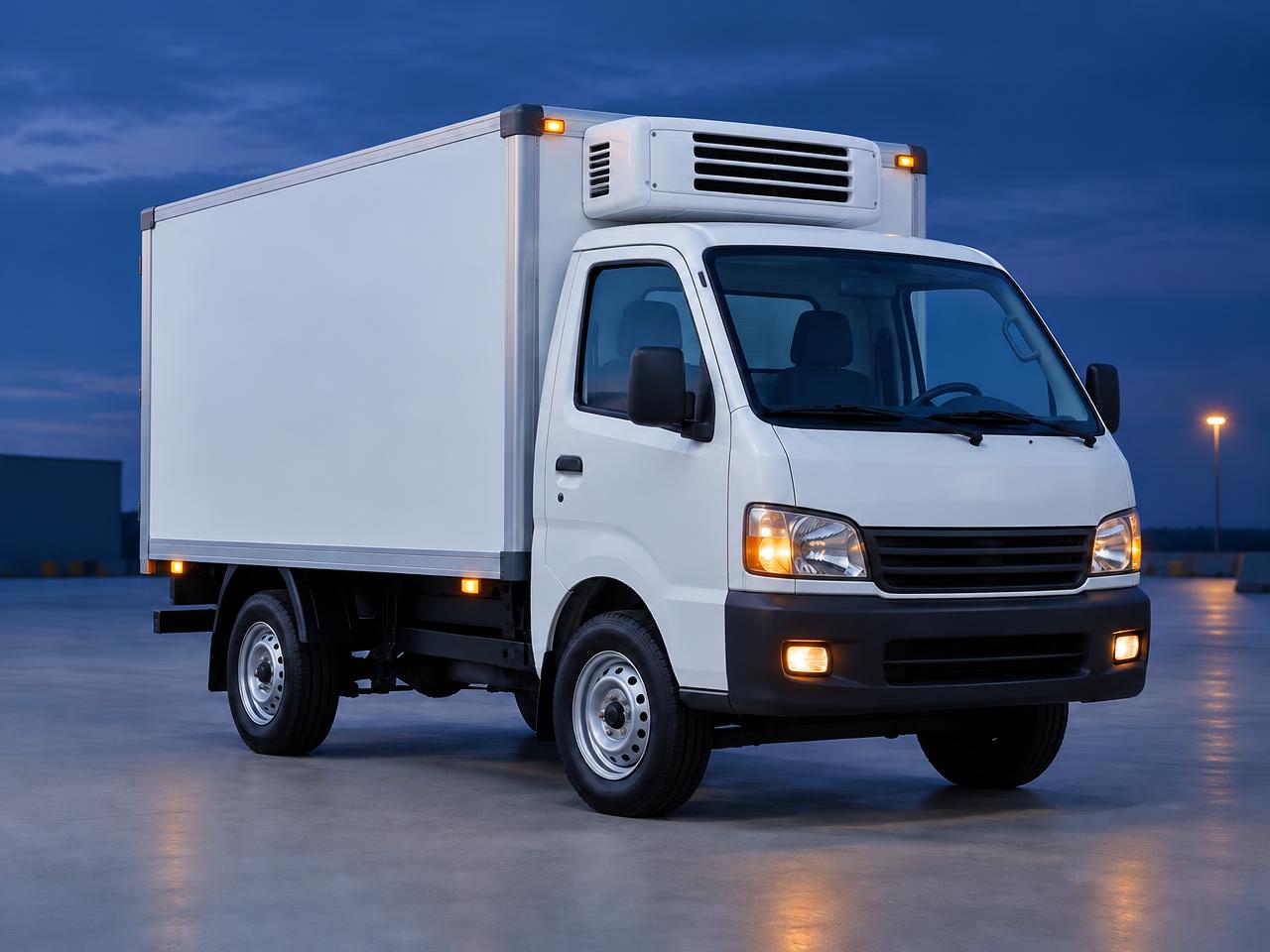 10 feet refrigerated light commercial truck with cooling unit