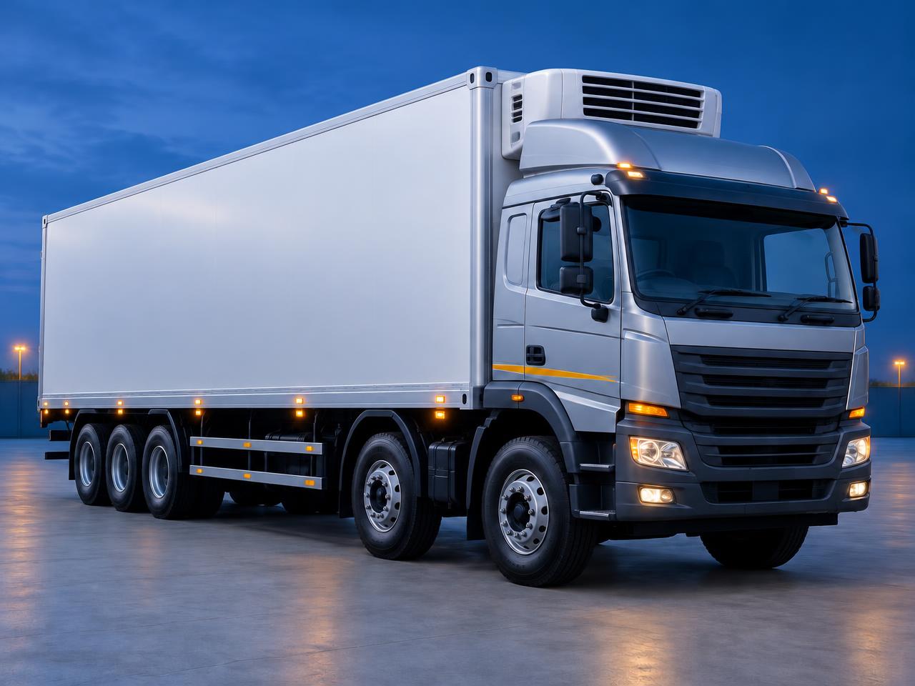 24 feet multi-axle refrigerated container truck